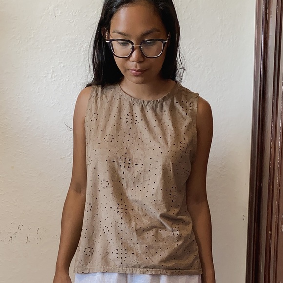 Faux suede boho top - Picture 3 of 3